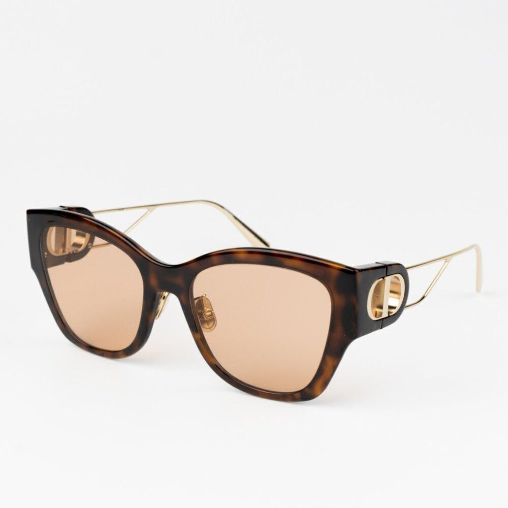NEW Dior 30MONTAIGNE B2U CD40082U 53Y 26L0 Havana Brown Sunglasses - Picture 6 of 14
